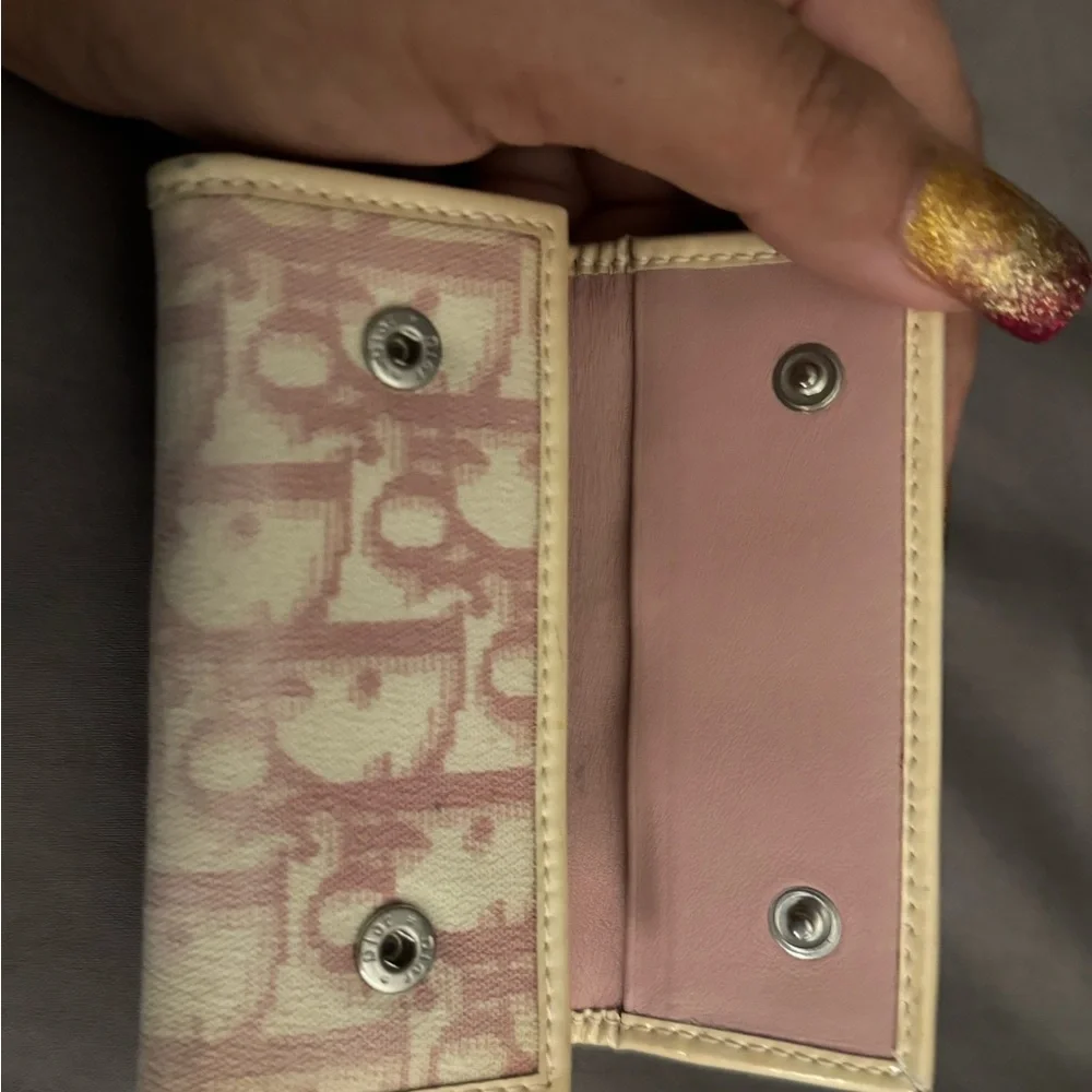 Dior rhinestone wallet